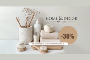 DETALJI KOJI KUPAONICU ČINE LJEPŠOM – iskoristite 30 % popusta na odabrani asortiman kupaonskih dodataka u trgovinama Mališić Home & Decor!