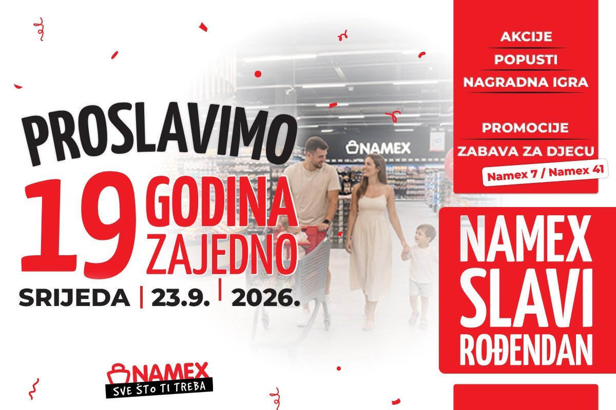 NAMEX SLAVI 19. ROĐENDAN